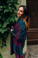Shawl made of wrap fabric LennyLamb - Peacok's Tail Black Opal