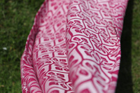 Chusta tkana Yaro Sling - La Vita Duo Fuchsia White Tencel Seacell