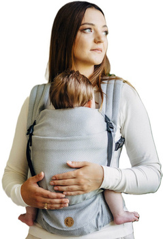 LennyLamb baby carrier - LennyLight - Little Herringbone Grey