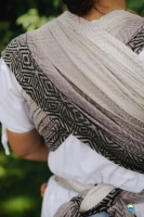 Woven wrap Little Frog - Tencel Smokey Cube
