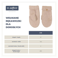 Zaffiro - Adults Gloves- Brown Premium Wool S/M