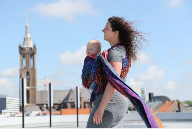 Chusta kółkowa Yaro Quantum Marbella Grad Black Tencel Linen