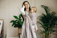 Basic Line Baby Sling LennyLamb - Little Herringbone Almond