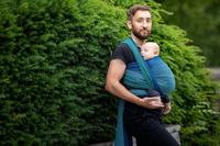 Chusta tkana EverySlings - Babyheart Mulberry