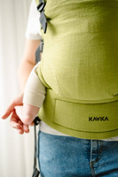 Nosidełko Kavka MultiAge Magnetic - Granny Smith Linen + kieszonka na panel