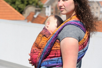 Chusta kółkowa Yaro Quantum Marbella Grad Black Tencel Linen