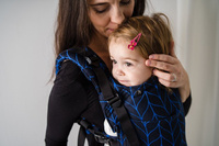 Nosidełko Kavka Multi-age vintage blue braid