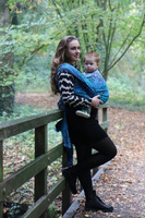 Chusta tkana Yaro Sling - Oasis Duo Aqua Grad Emerald Navy Wool 