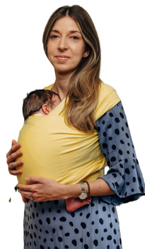 LennyLamb Stretchy/Elastic Baby Sling - Sunbeam (5m.)