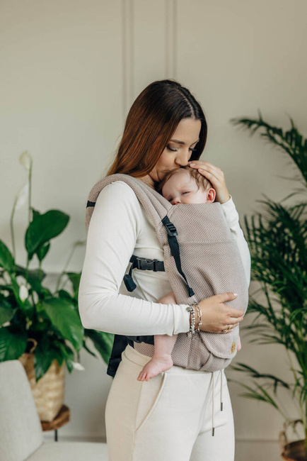 LennyLamb baby carrier - LennyLight - Little Herringbone Almond