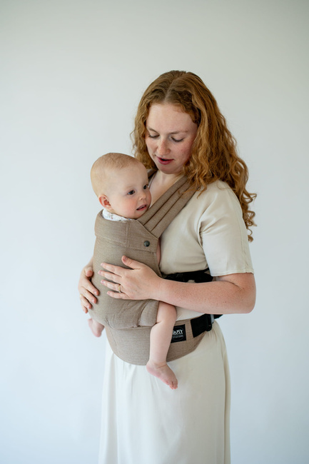 Baby Carrier Qusy Mini 2.0 - Walnut Twill Bamboo