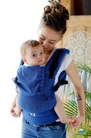 Little Frog Carrier - Navy Blue Herringbone