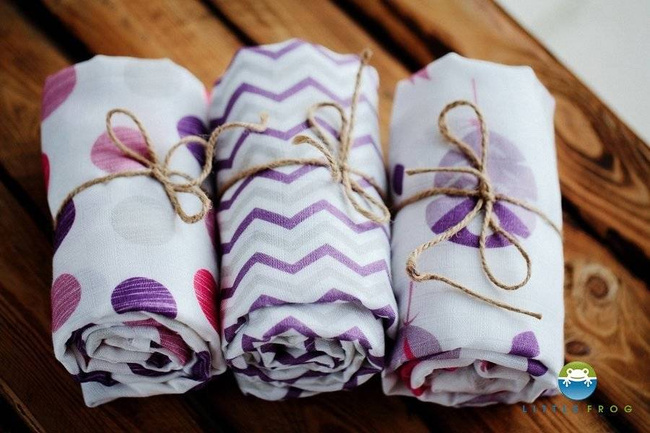 Pieluszka Bambusowa - Pink Mix (3 sztuki)