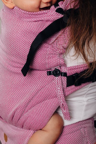 Lenny Lamb Baby carrier: LennyUpGrade Little Herringbone Purple