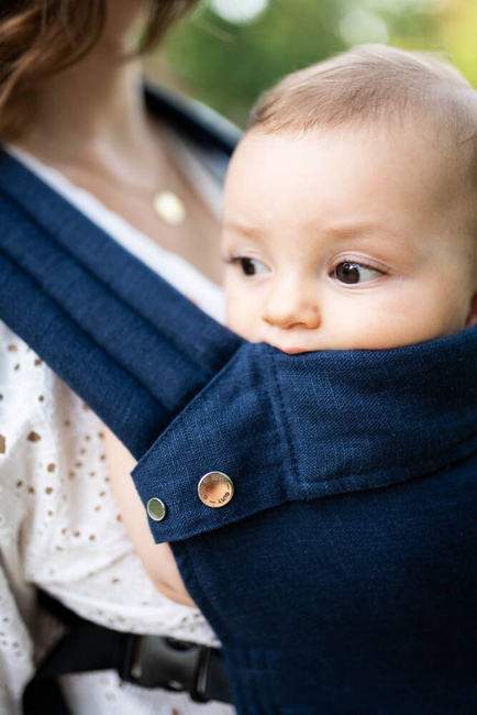 Nosidełko regulowane Qusy - Linen Navy