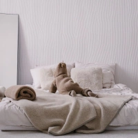 Zaffiro - Koc 100% wełna - Baranek Beige