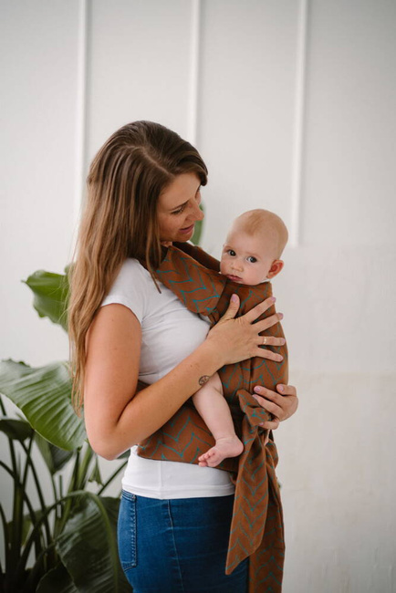 Nosidełko Kavka Handy Pro: Cinamon Braid Cotton/Tencel