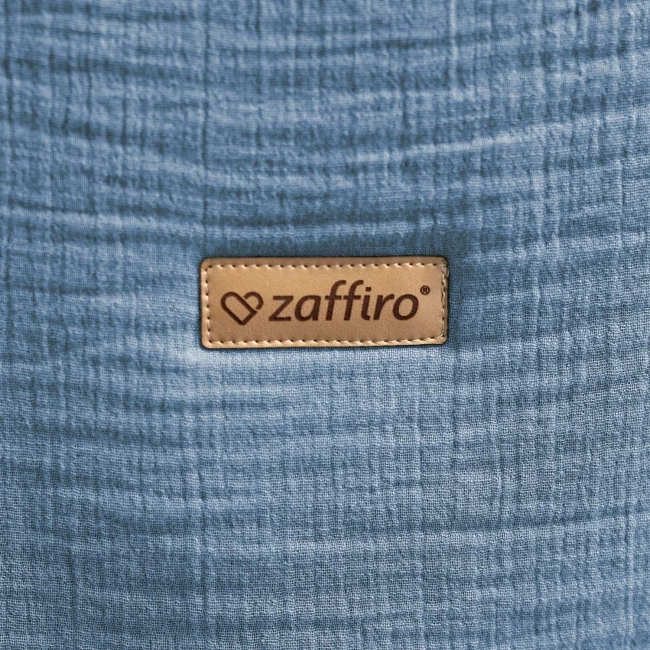 Zaffiro - Zaffiro Full Muslin Sleeping Bag 0.5 TOG 0–6m  - Baby Blue