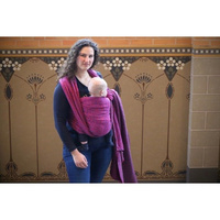 Chusta tkana Yaro Pussycat Duo Fuchsia Violet Turkis Tencel 