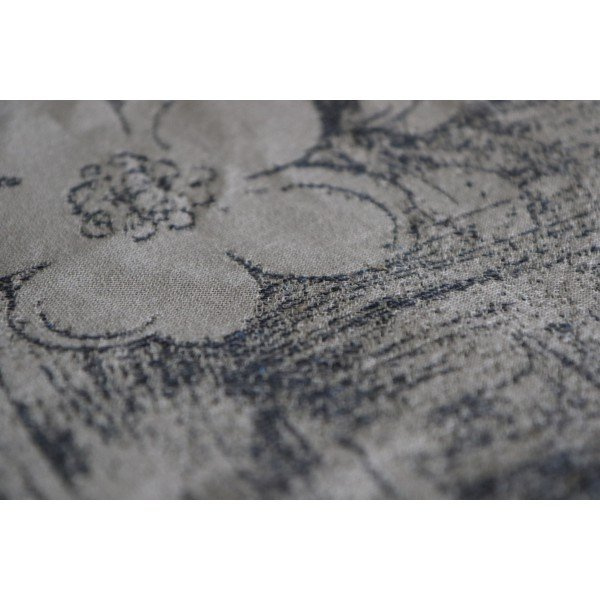 Chusta tkana Yaro Chloe Duo Light-Grey Navy Confetti