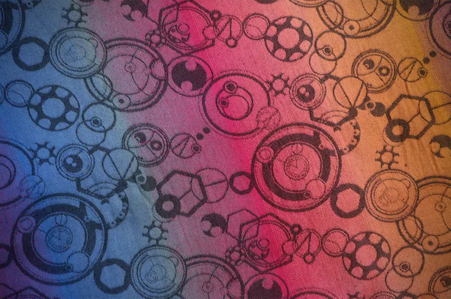 Chusta kółkowa Yaro Quantum Marbella Grad Black Tencel Linen