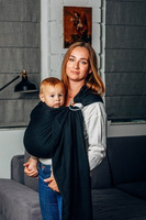 Basic Line LennyLamb Ring Sling - Little Herrinbone Black Ebony
