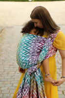 Szal Yaro Slings - La Vita Trinity Caribbean Rainbow Tencel Linen