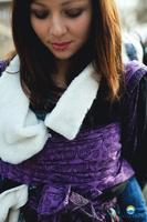 Chusta tkana Little Frog Purple Glow