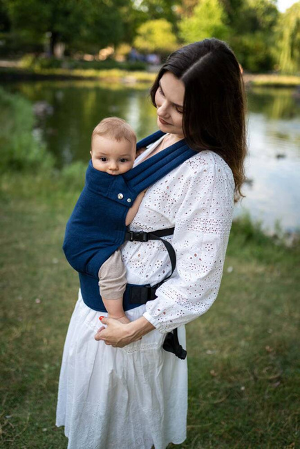 Nosidełko regulowane Qusy - Linen Navy