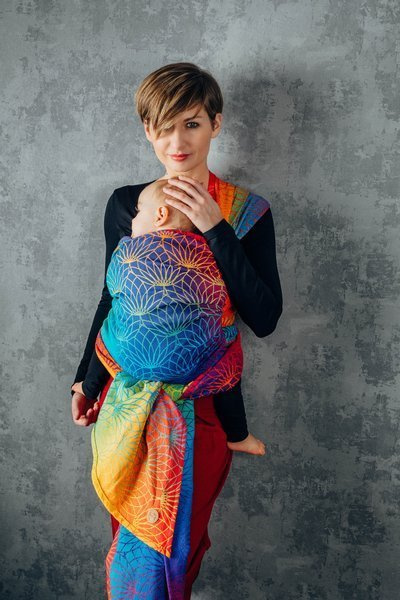 Woven wrap LennyLamb - Rainbow Lotus