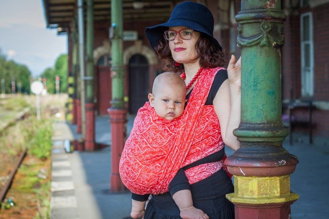 Chusta tkana Loktu She Bird Garden Carmina