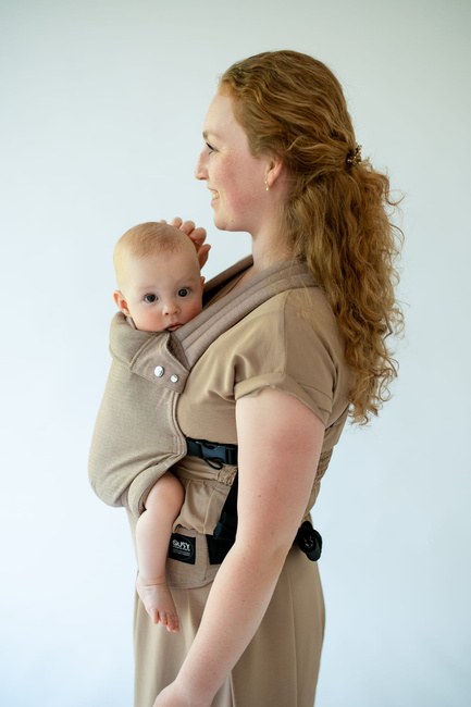 Qusy adjustable ergonomic carrier  2.0 - Walnut Twill Bamboo