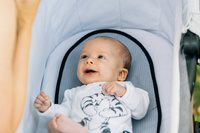 Antypotowa wkładka do gondoli - Mała Jodełka Szara