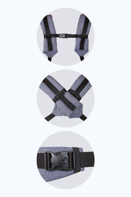 Zaffiro - Adjustable baby carrier SMART Nature Blue