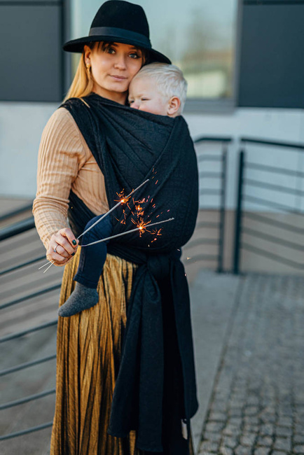 Chust tkana LennyLamb - Pawi Ogon - Pitch Black