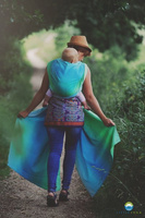 Chusta tkana Little Frog Morski Bazzyt