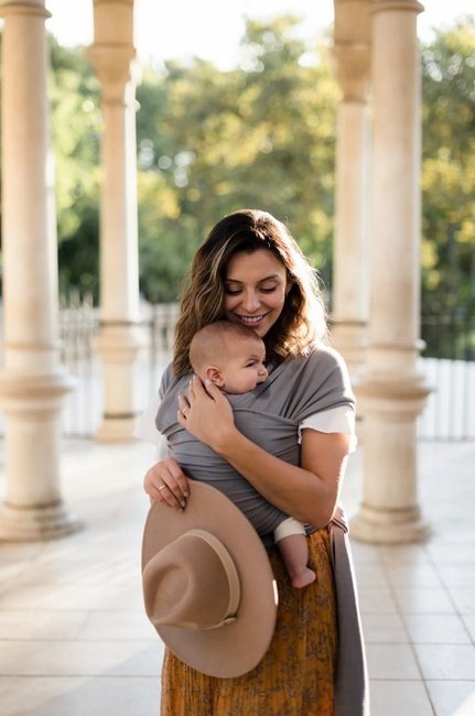 Boba Wrap Stretchy/Elastic Baby Sling - Dark Grey (5m.)