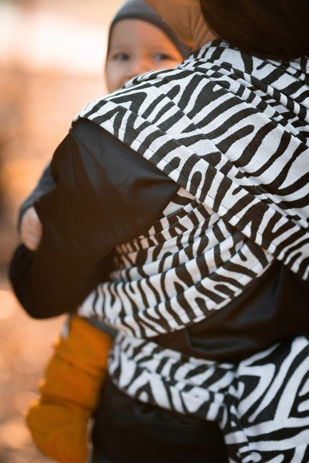 Chusta tkana Be Lenka - Zebra Black&White