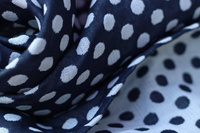 Chusta tkana Yaro Polka Dot Contra Navy White