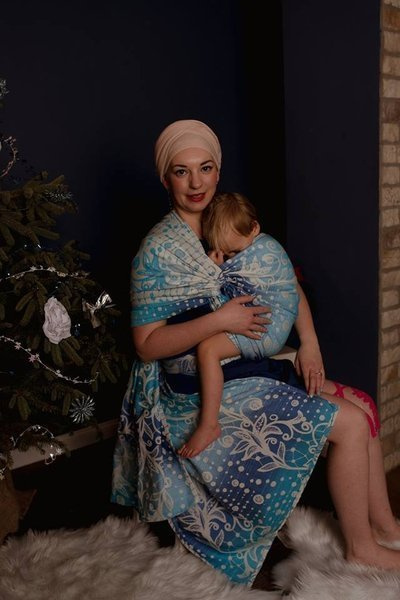 Woven wrap Sensimso Slings - Romantica Snowflake