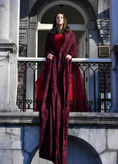 Chusta tkana Yaro Sling - Roses Duo Red Black Glam Wrap