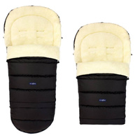 Zaffiro - Śpiwór do wózka iGrow 2.0 Wełna + Czarny