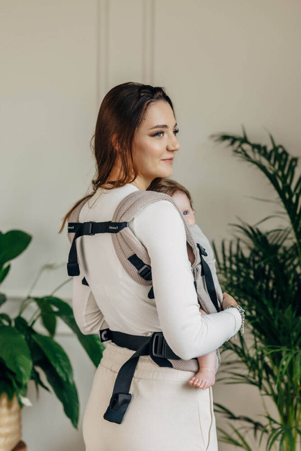 LennyLamb baby carrier - LennyLight - Little Herringbone Almond