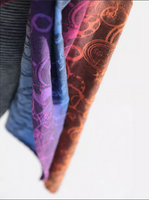 Chusta kółkowa Yaro Quantum Marbella Grad Black Tencel Linen