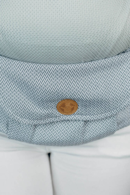 LennyLamb Mesh Baby carrier: LennyUpGrade Little Herringbone Grey