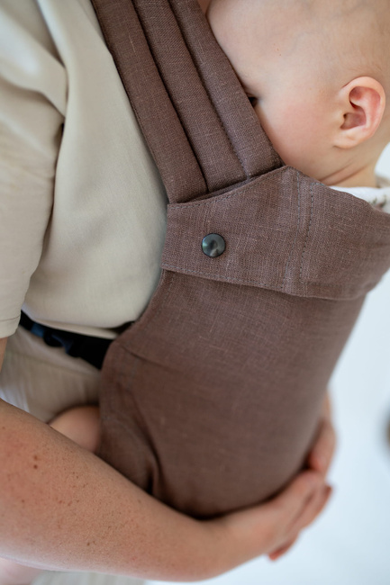 Baby Carrier Qusy Mini 2.0 - MOCHA MOUSSE LINEN