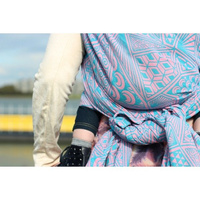 Chusta tkana Yaro Geodesic Contra Pink Blue Modal