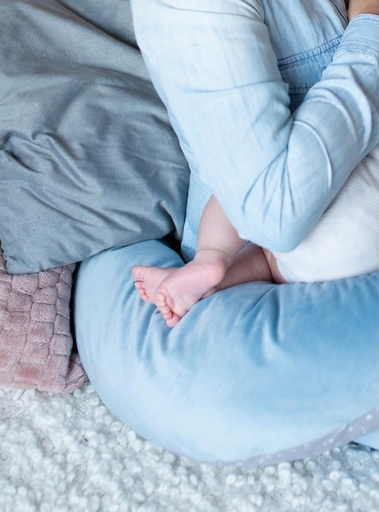 Kinder Hop Wally 3 in 1 - pillow for sleeping and breastfeeding: Blue