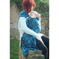 Chusta tkana Yaro Ava Contra Black-Blue Glam