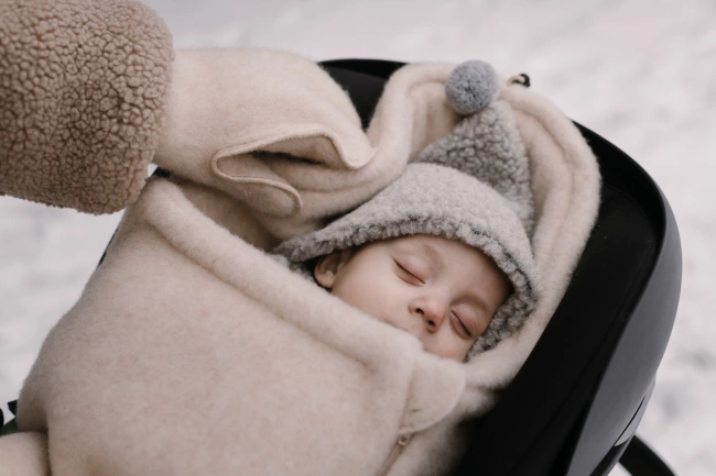 Zaffiro - Zaffiro Mini Sleeping Bag 0-18 months Premium Wool + Anthracite